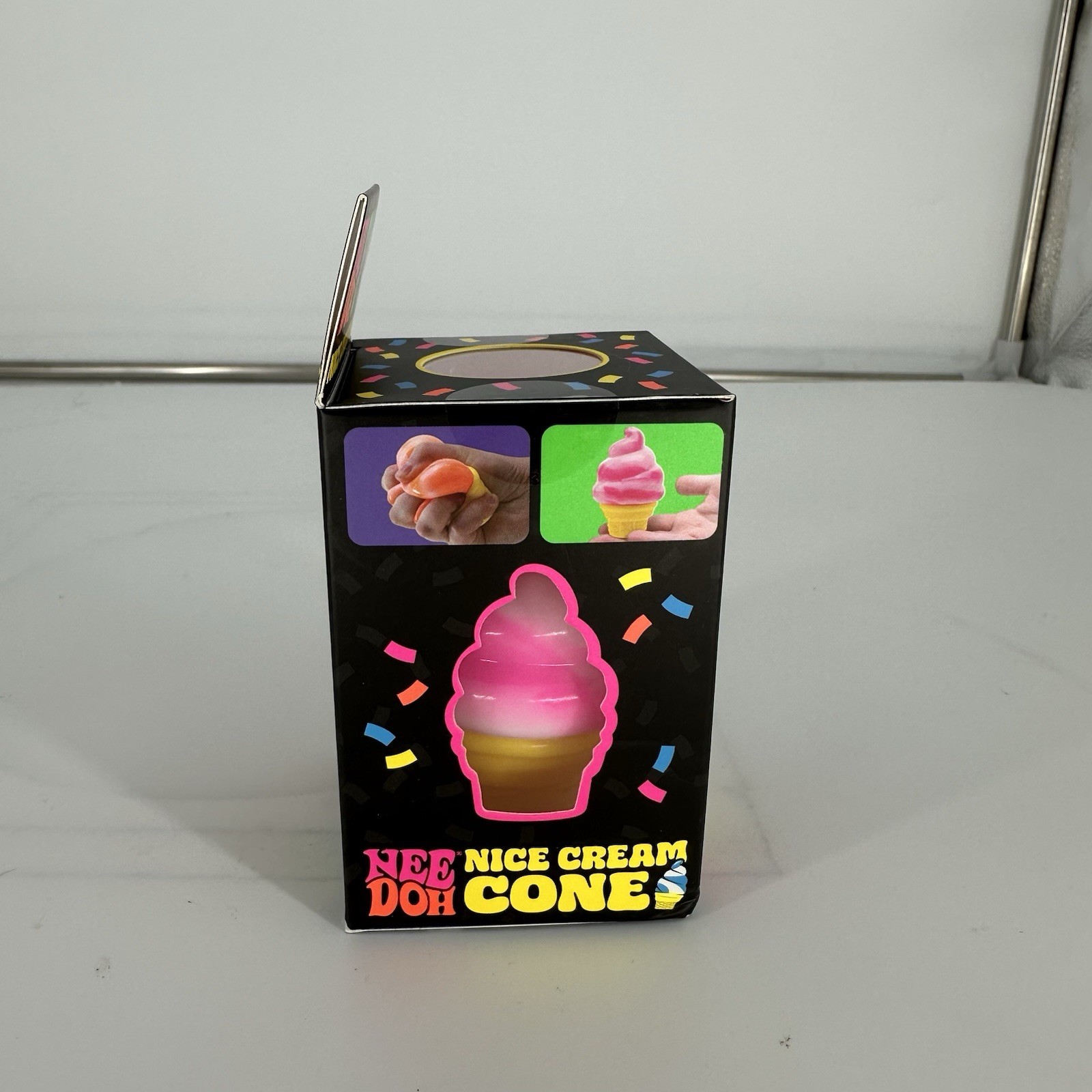 🔥 NeeDoh Nice Cream Cone Pink AUTHENTIC Schylling Stress Toy Yellow 2025 RARE