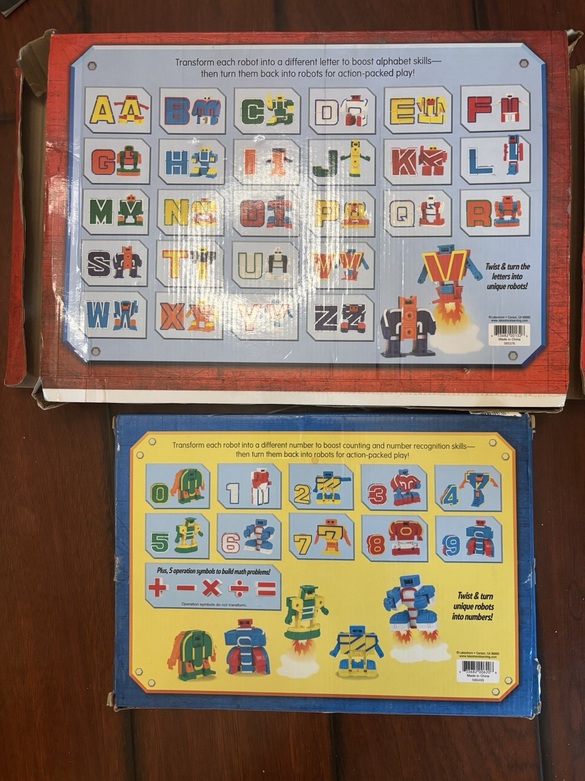 Lakeshore Alpha-Bots 26 Transforming Alphabet Robot Toy Set