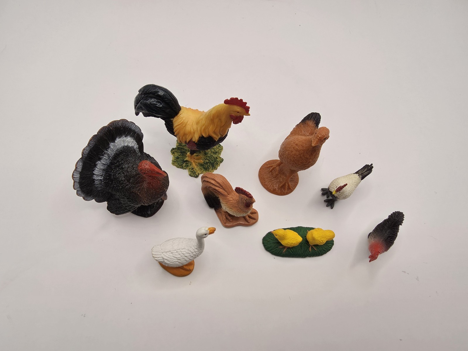 Mixed Lot Roosters Chickens More Toy Figures Plastic Realistic