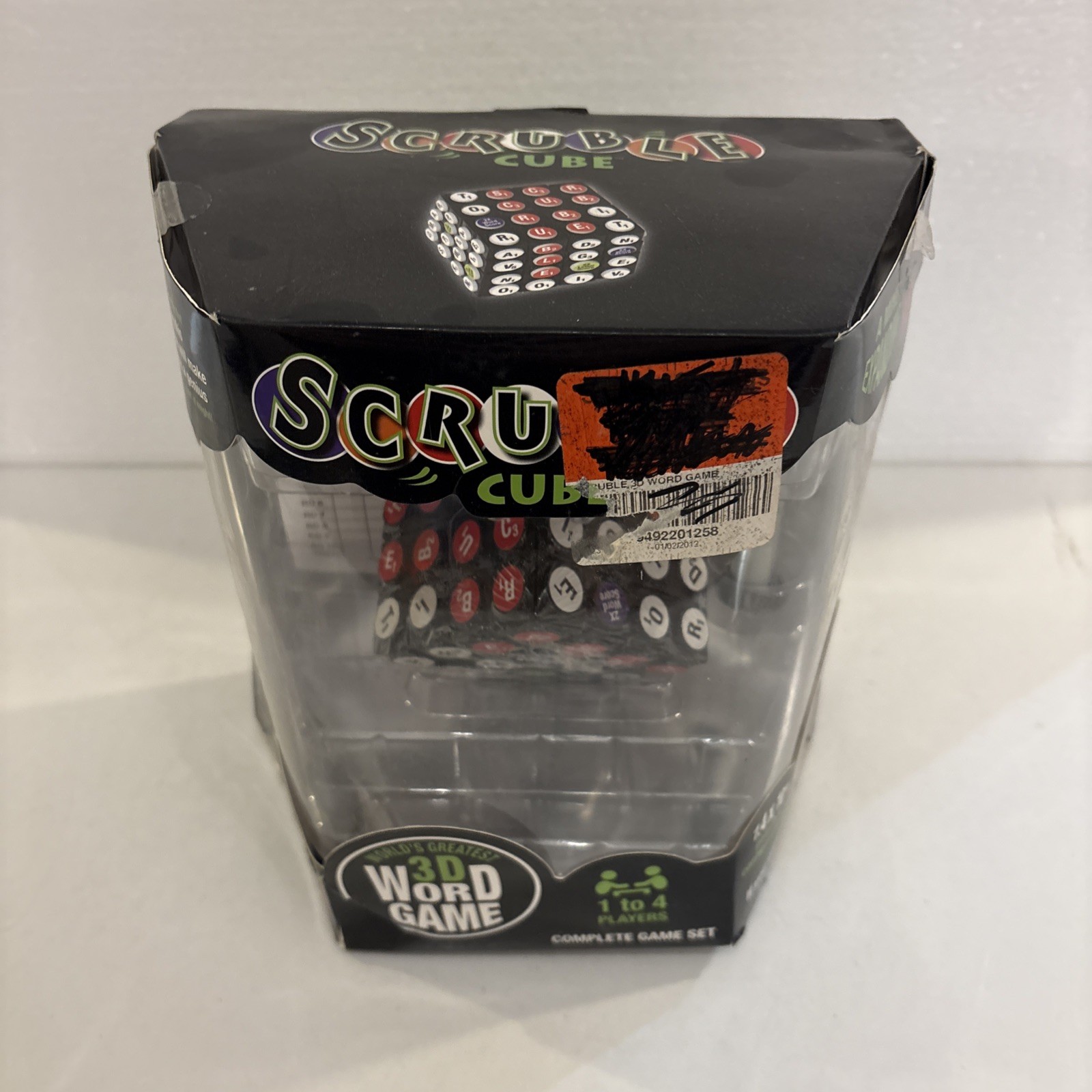 NEW ! SCRUBLE CUBE WORD 3D GAME COMPLETE GAME SET 1 To 4 Players