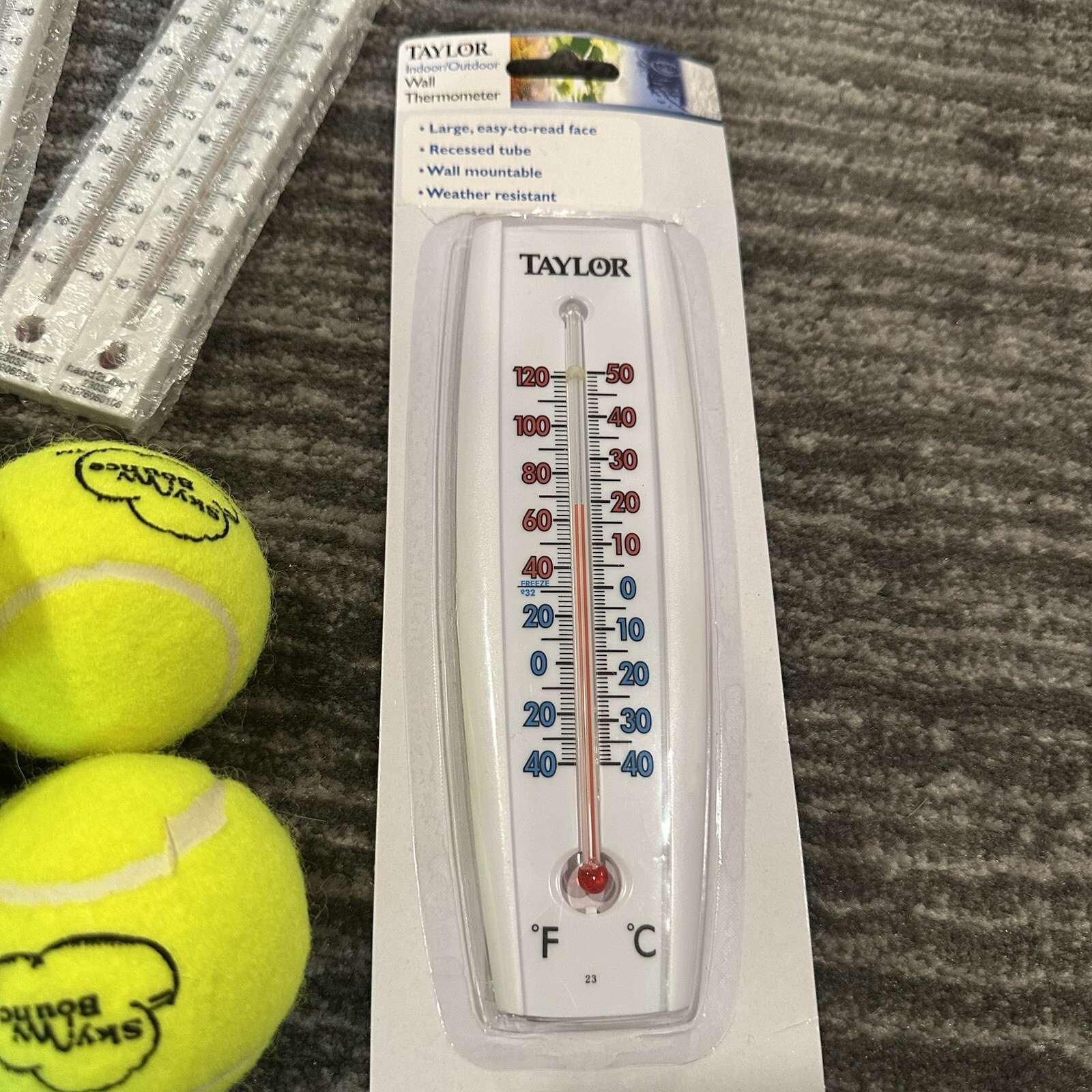 Science Kit Thermometers 6 Small 1 Large 6 Tennis Balls 6 Scoops HMH Lab Kit New