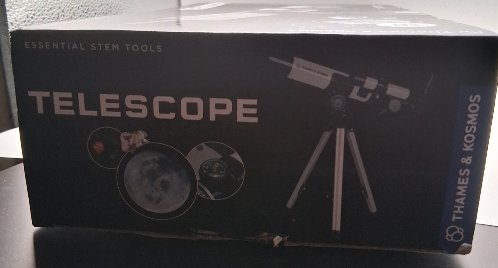 Thames & Kosmos Telescope Essential STEM Tools 100x Power & Tripod for Ages 8+