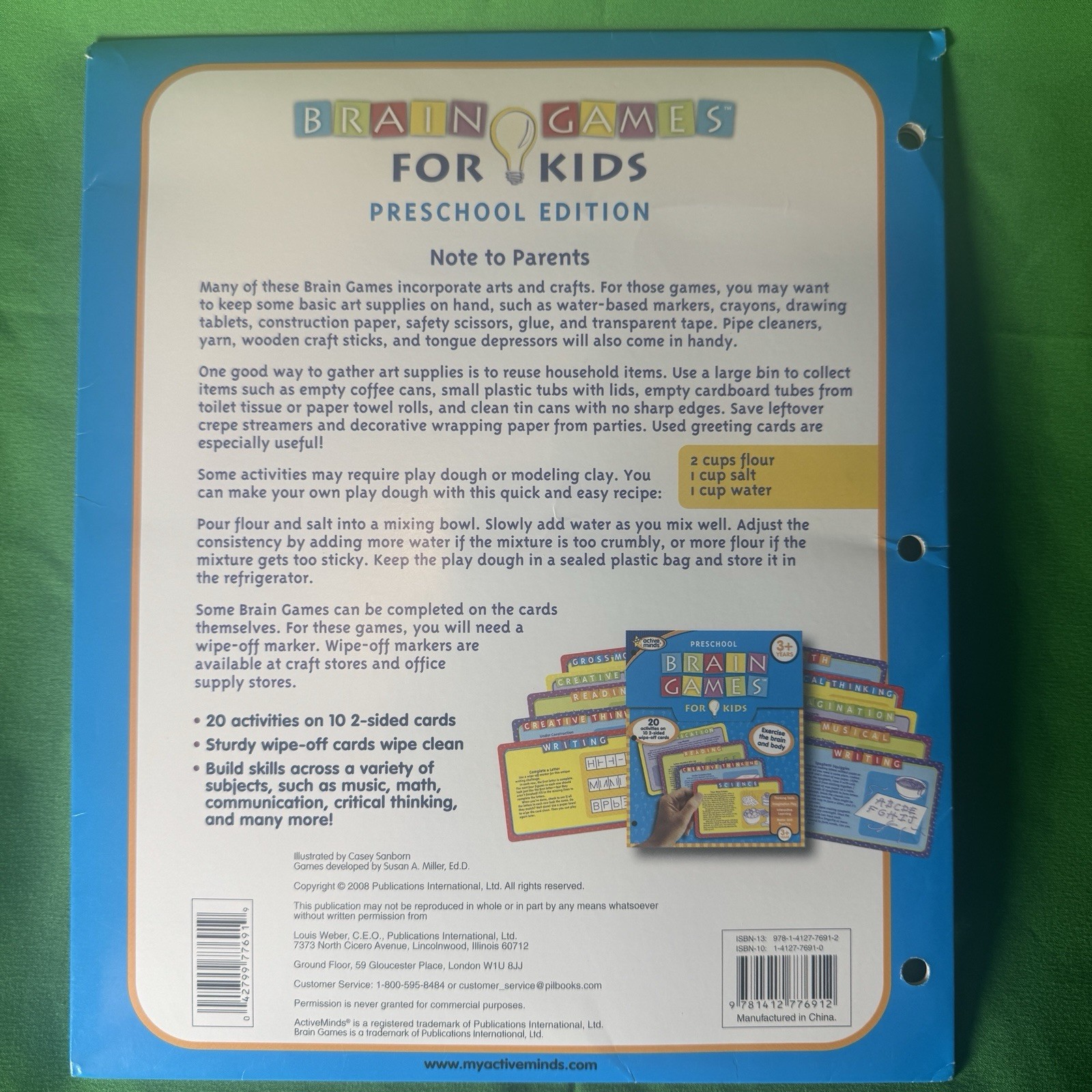 Brain Games for Kids, Preschool Edition: Exercise the Brain and Body cards