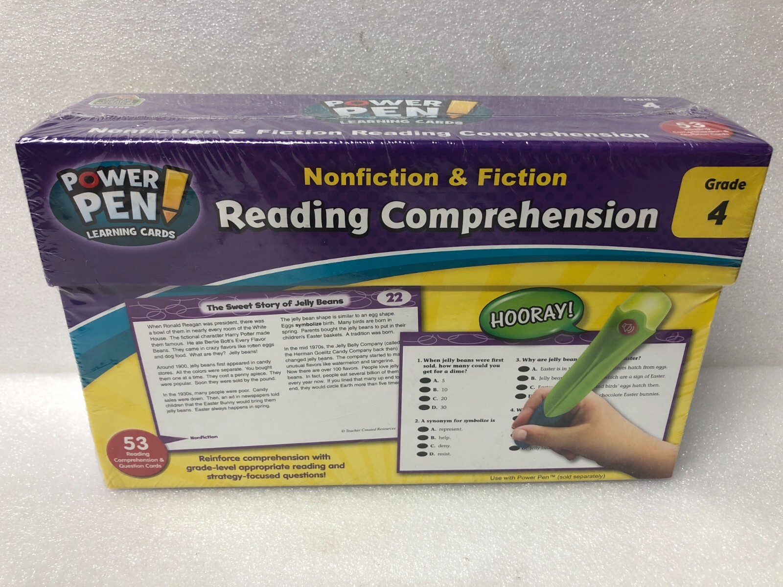 Power Pen Learning Cards Nonfiction & Fiction Reading Comprehension TCR 6199