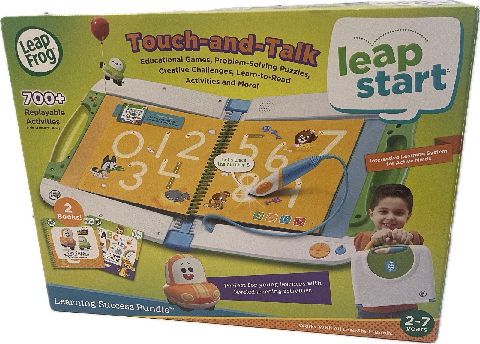 Leap Frog Leap Start Age 2-7 Learning Success Bundle Green Touch & Talk – EUC!