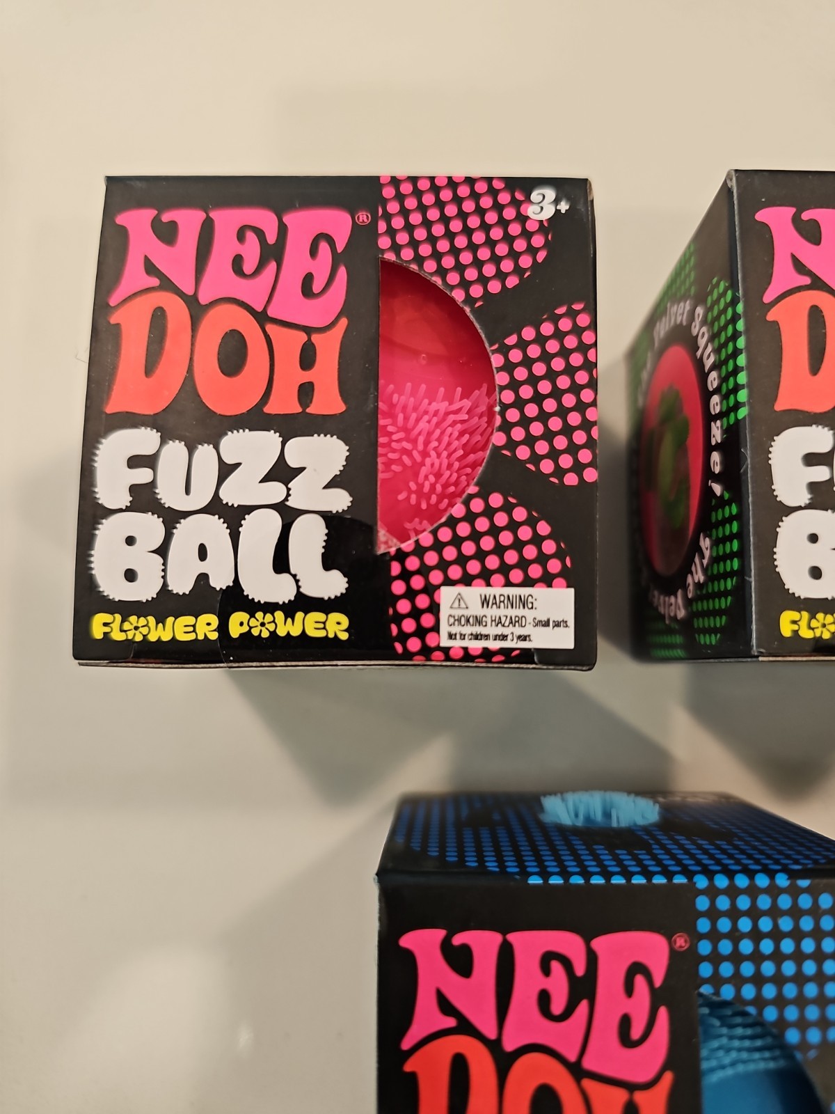 NeeDoh Fuzz Ball Flower Power! by Schylling – Lot Of All 5 Colors Factory Sealed
