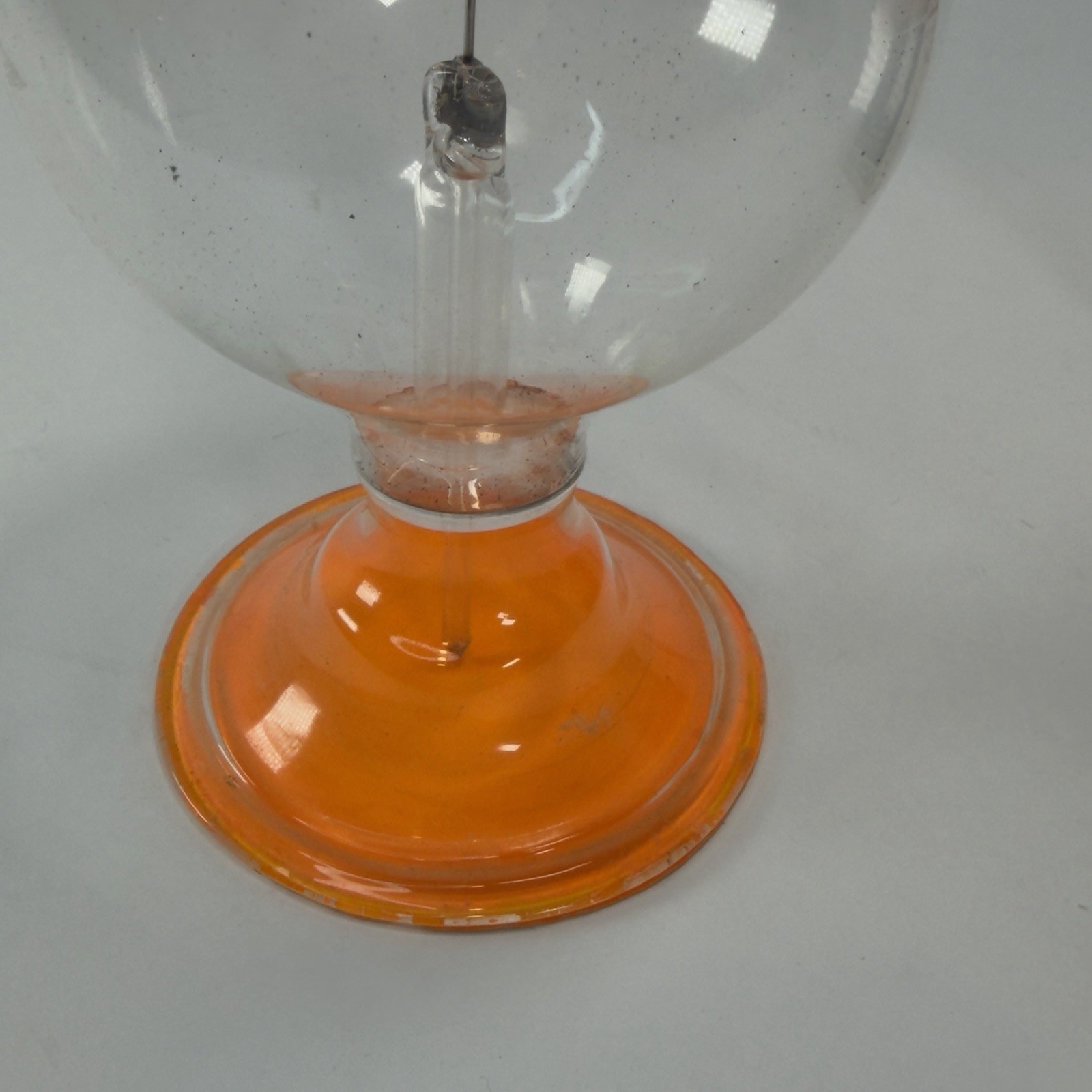 Vintage Radiometer Crookes Light Mill Solar Motor w/ Box Orange Base Science