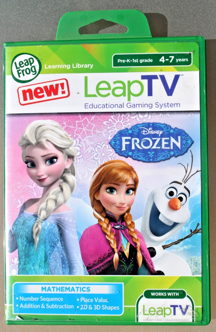 Leap Frog Educational Game Disney Frozen Mathematics 4-7 Years Old Leap TV