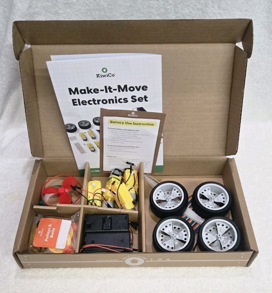 Kiwico Make It Yourself! Make-it-Move Electronics Kit- Ages 9+ New