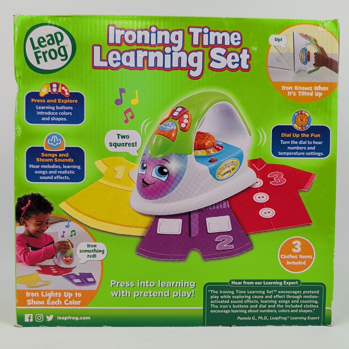 LEAPFROG Ironing Time Learning Set – Motion-Sensing Play Toy 18mo+ NEW