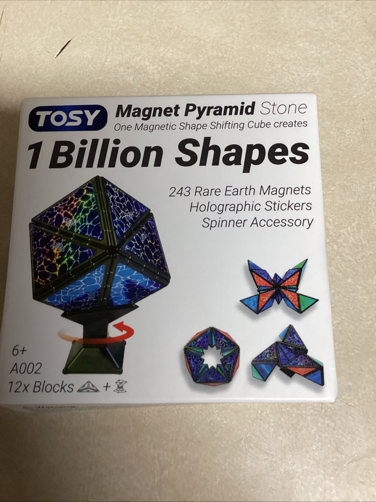 TOSY Magnet Pyramid Stone – 1 Cube Transforms into 1 Billion Shapes,
