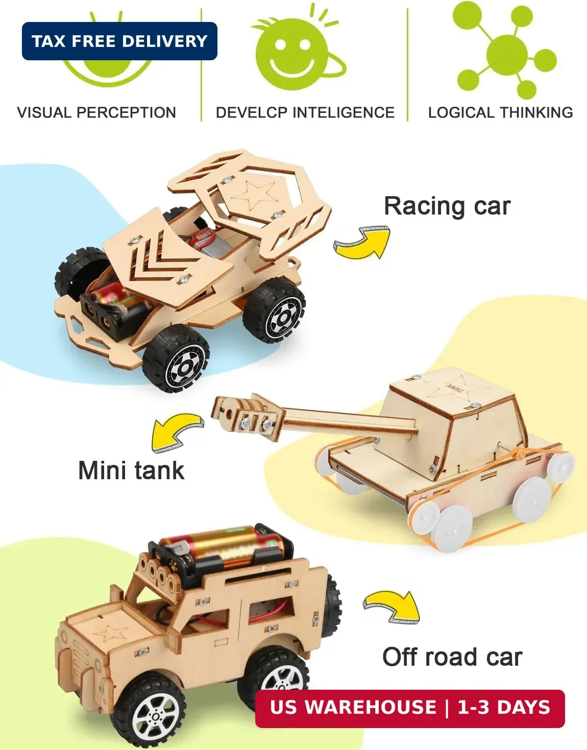 Poraxy 5 in 1 STEM Kits for Kids Age 8-10, Science Building Project Craft for 8-