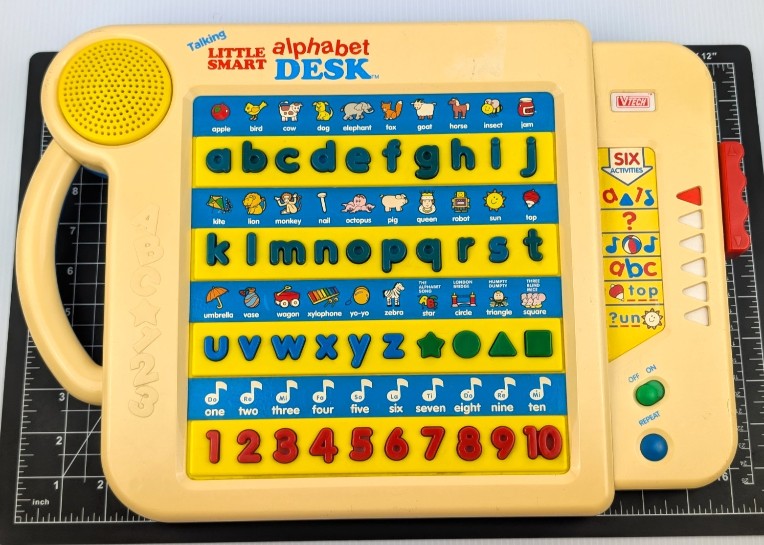 Vintage Vtech Talking Little Smart Alphabet Desk TESTED & WORKS Educational