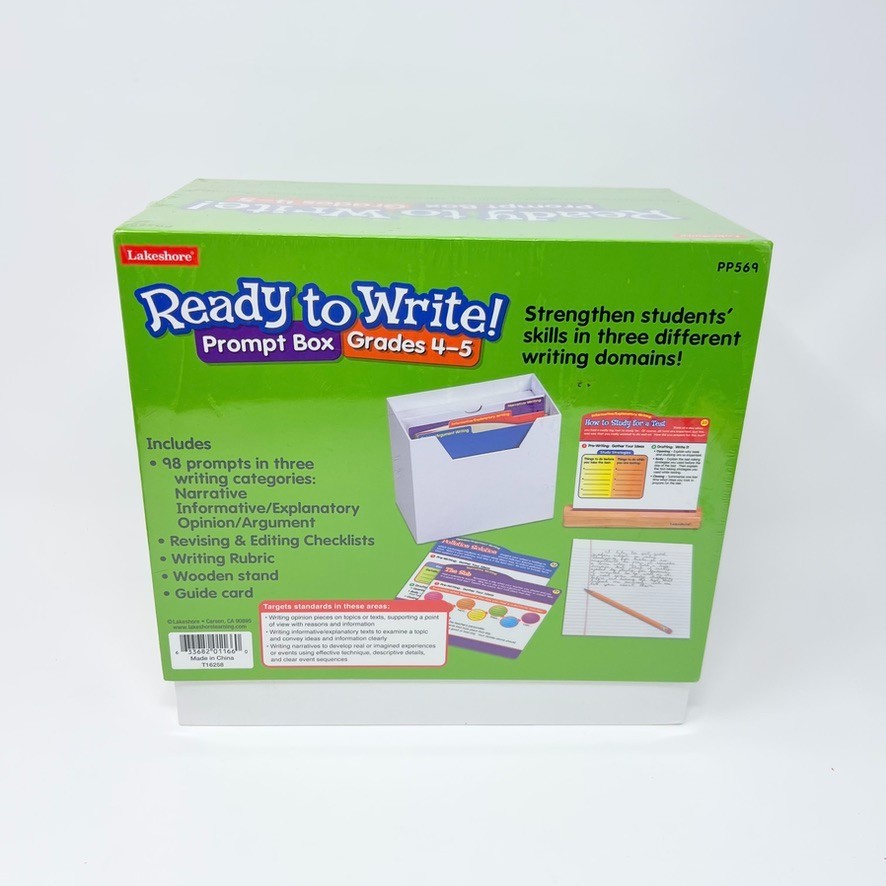 Lakeshore Ready to Write! Prompt Box Grades 4-5, Ages 8-11, PP569