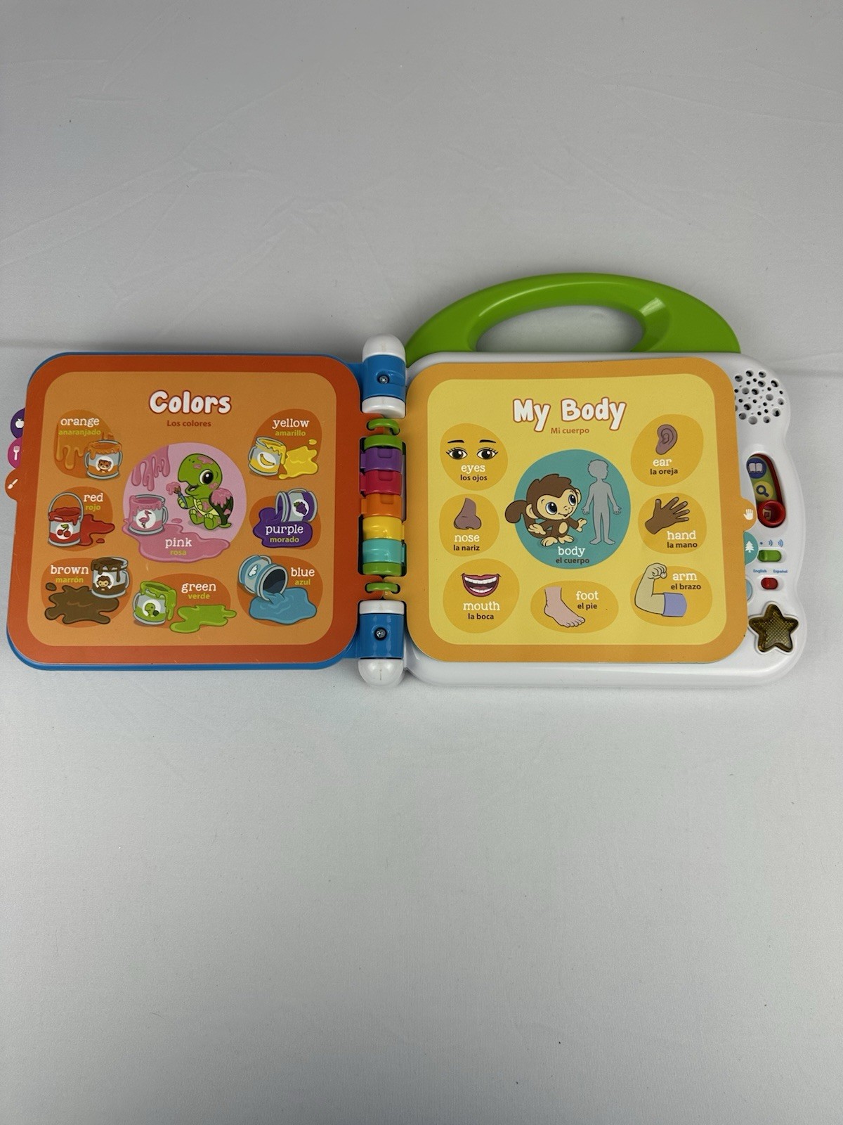 LeapFrog Learning Friends 100 Words Book, Spanish + English – Tested & Working
