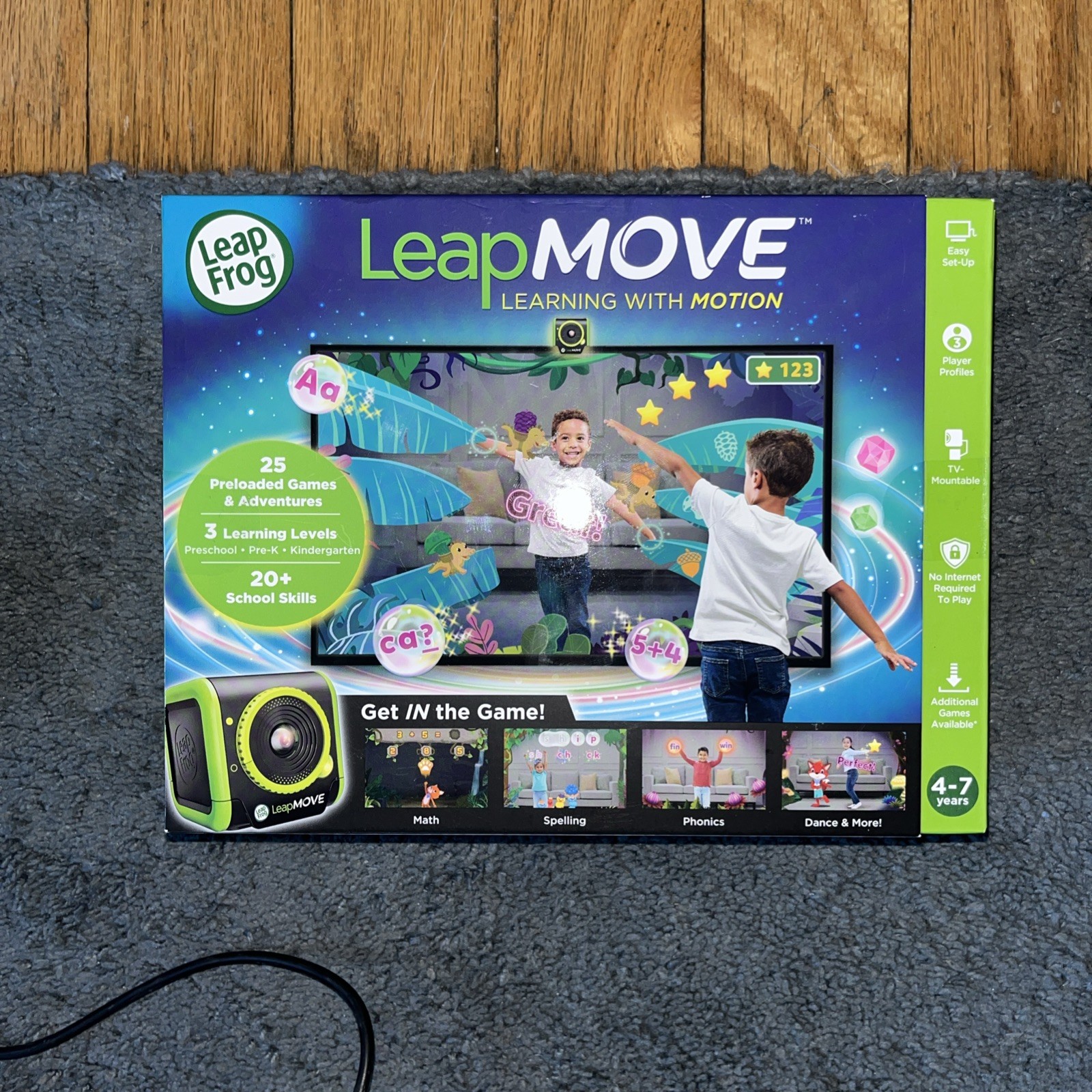 LeapFrog LeapMove Interactive Learning Game 25 loaded Games Pre-K Math Spelling