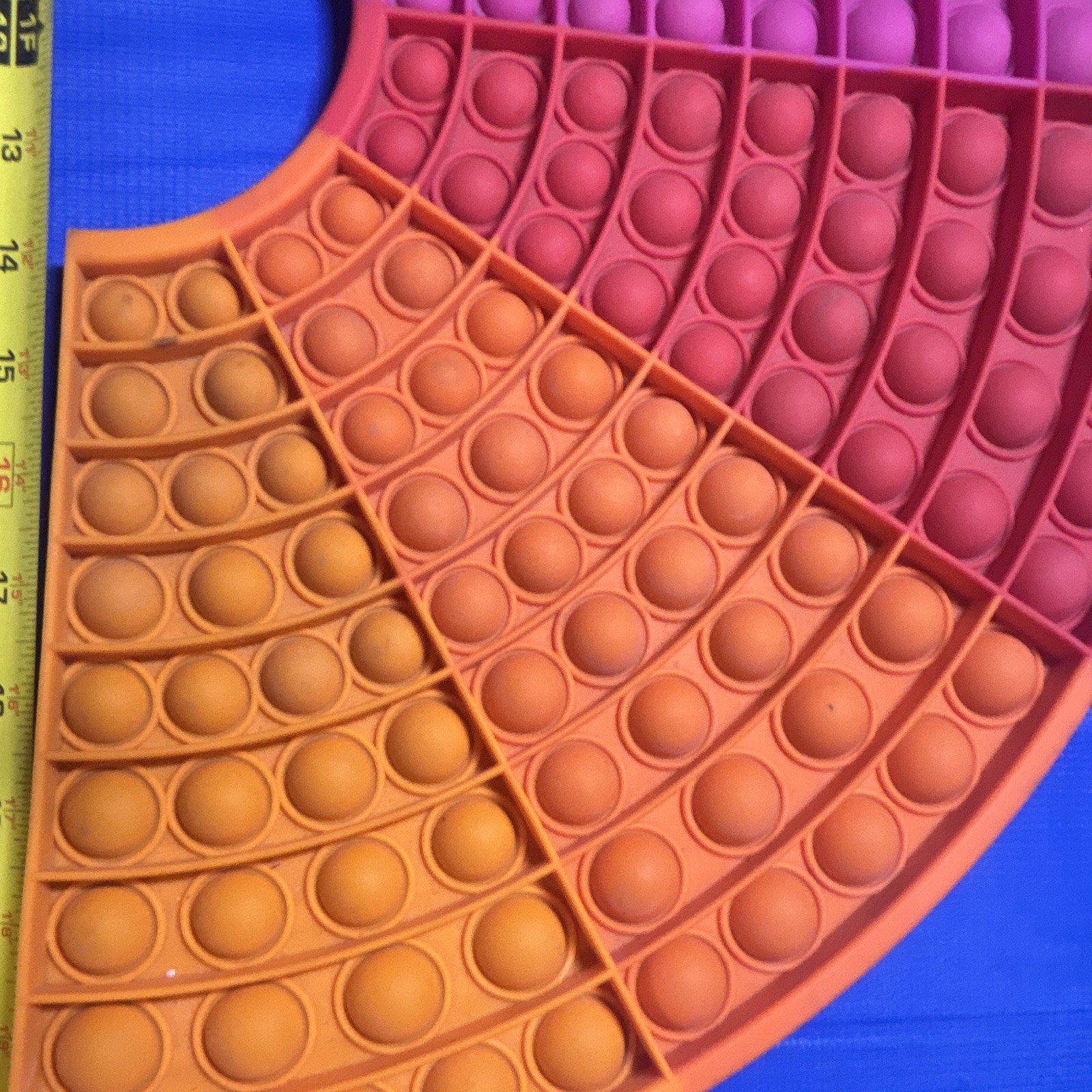Large Rainbow Semicircle Pop It Tactile Sensory Toy Ages 3+ Multicolor