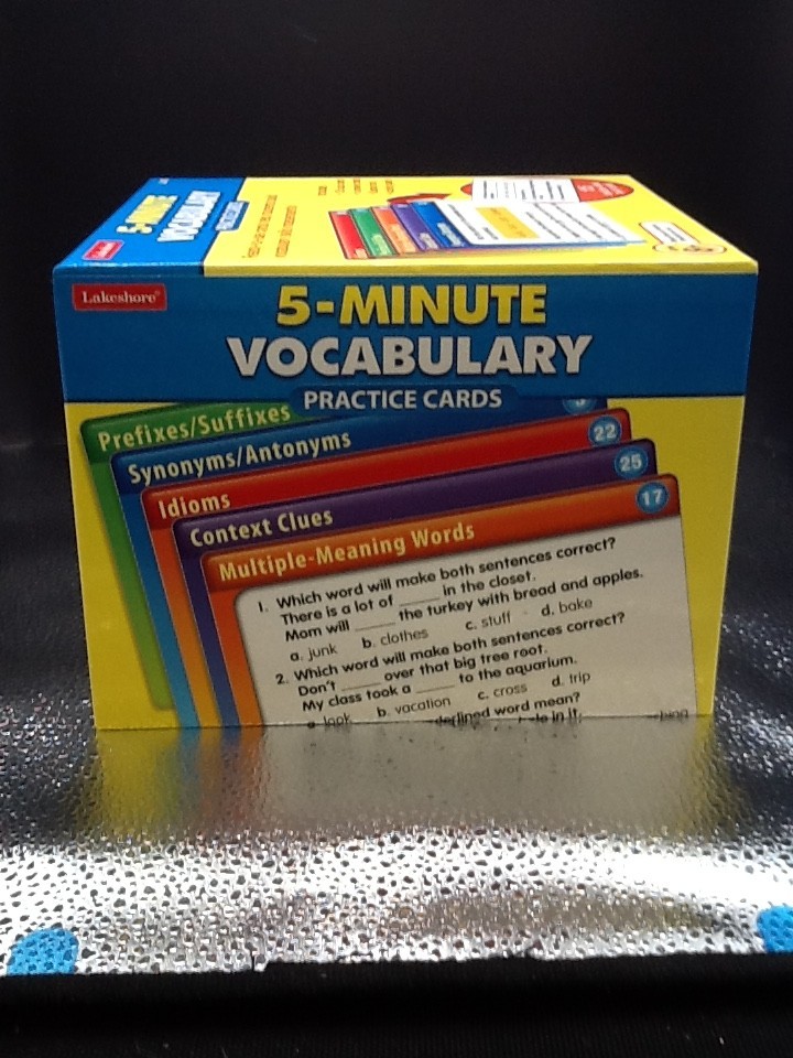 Lakeshore 5 Minute Vocabulary Practice Cards 8+ Homeschool Elementary Complete