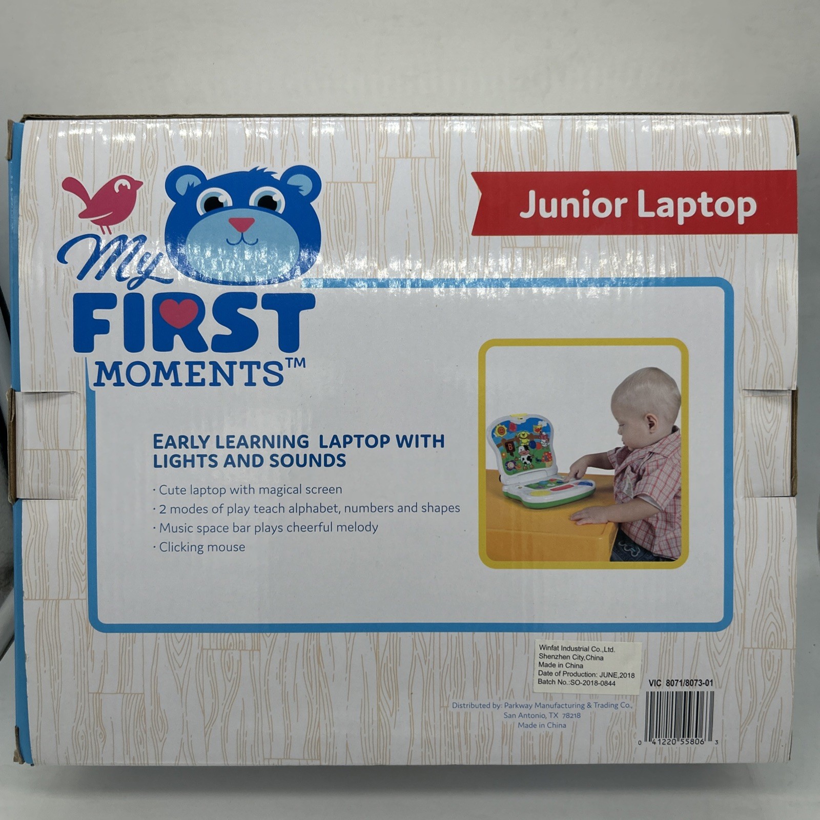 My First Moments Junior Laptop Toy – Lights & Sounds Early Learning – 12M+