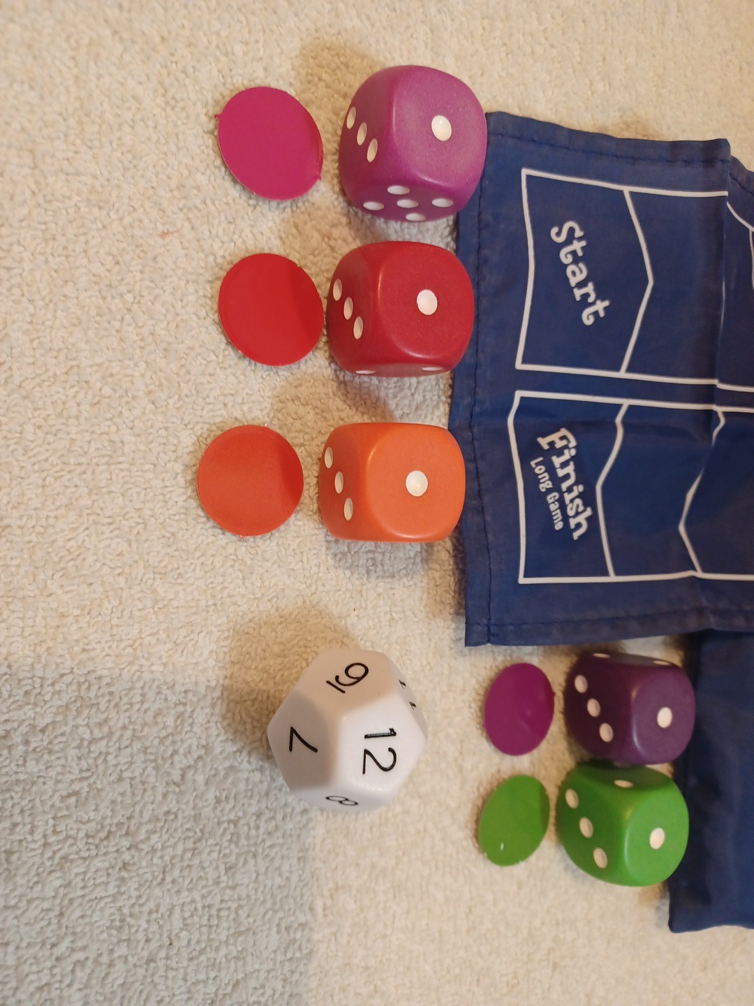 ThinkFun Math Dice Jr Game, homeschool math for fun learning complete EUC A-126