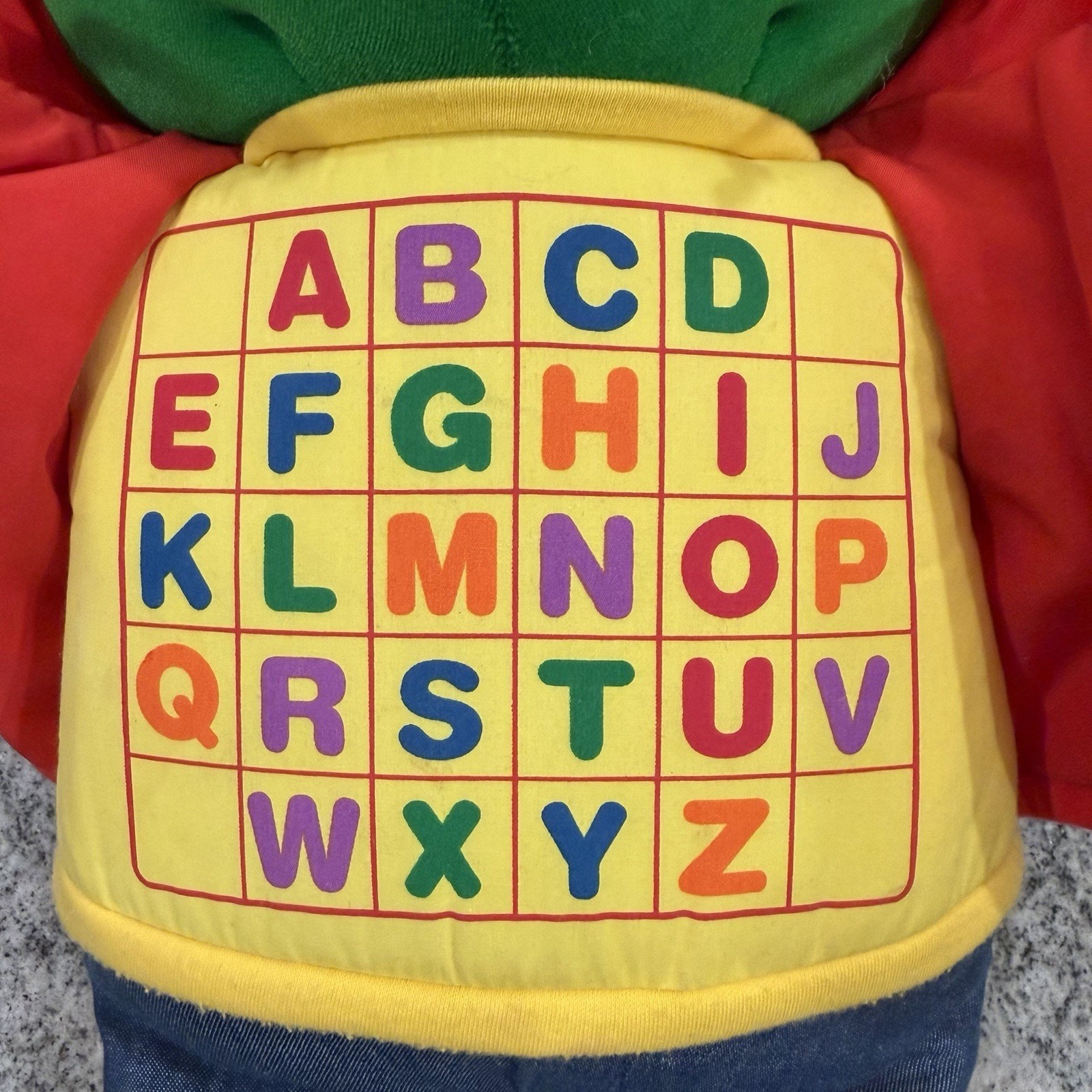 2000 LeapFrog- Read & Sing Little Leap- ABC Interactive Plush Tested/Works Sings