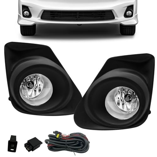 Fog Lights Compatible With 2011 2012 2013 Corolla Front 11-13 Corolla Halogen