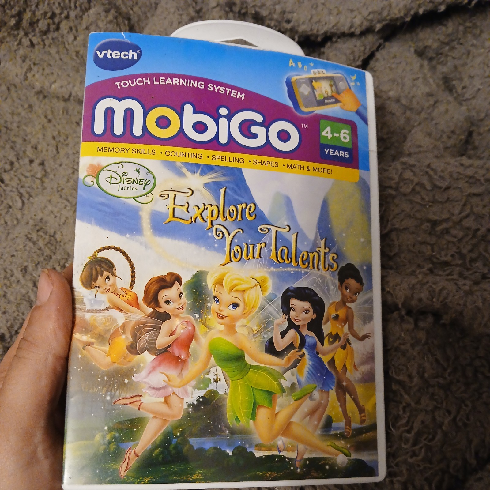 VTech mobiGo ” Explore Your Talents ” Learning Game Disney Fairies 4-6 years NEW