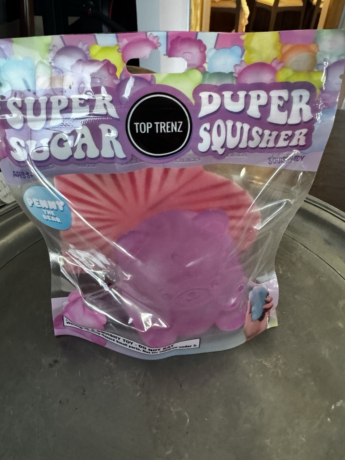 Top Trenz Super Duper Sugar Squisher :Penny The Pink Bear 🐻Rare