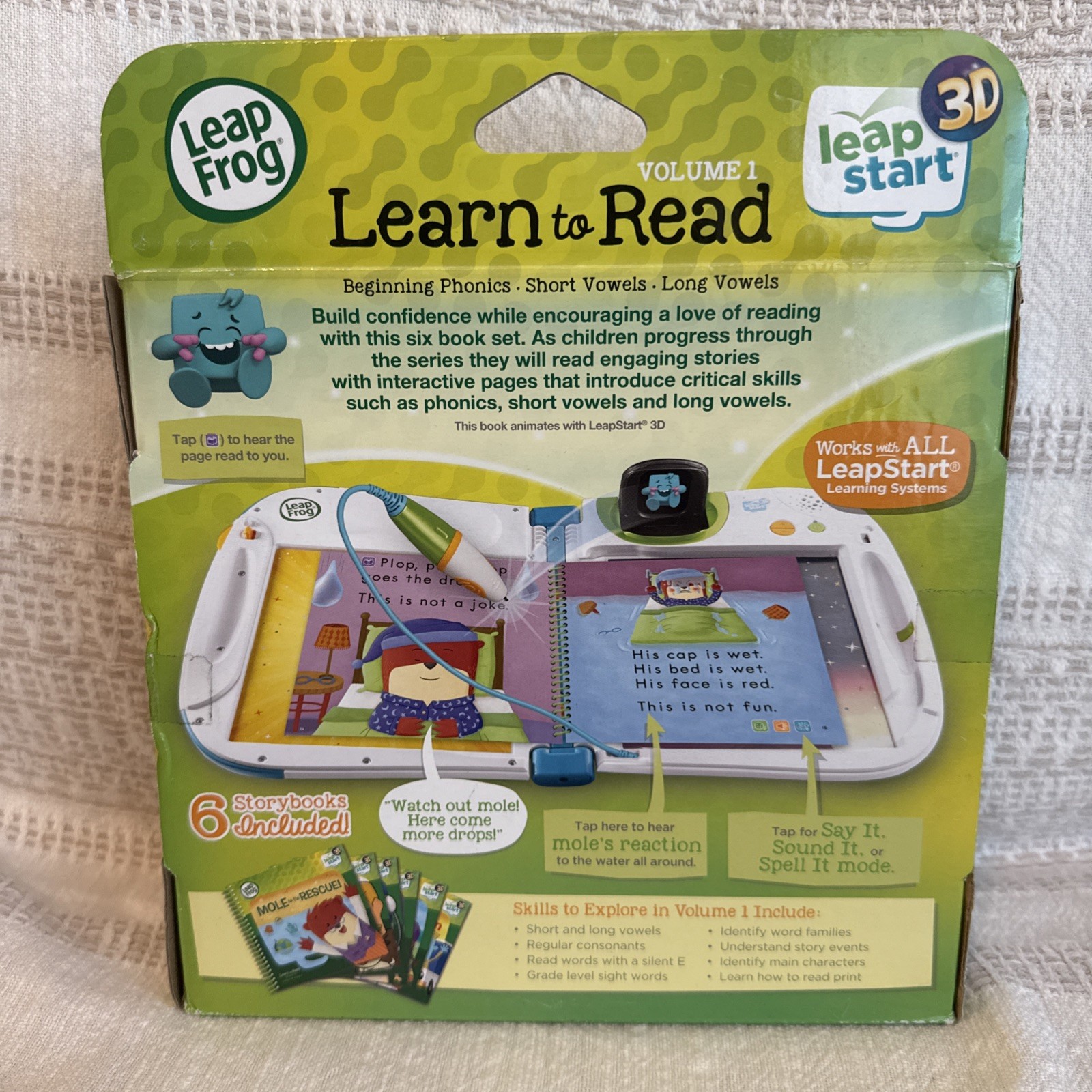 LeapFrog Leap Start Learn To Read Beginning Readers 6 Book Vowels Set