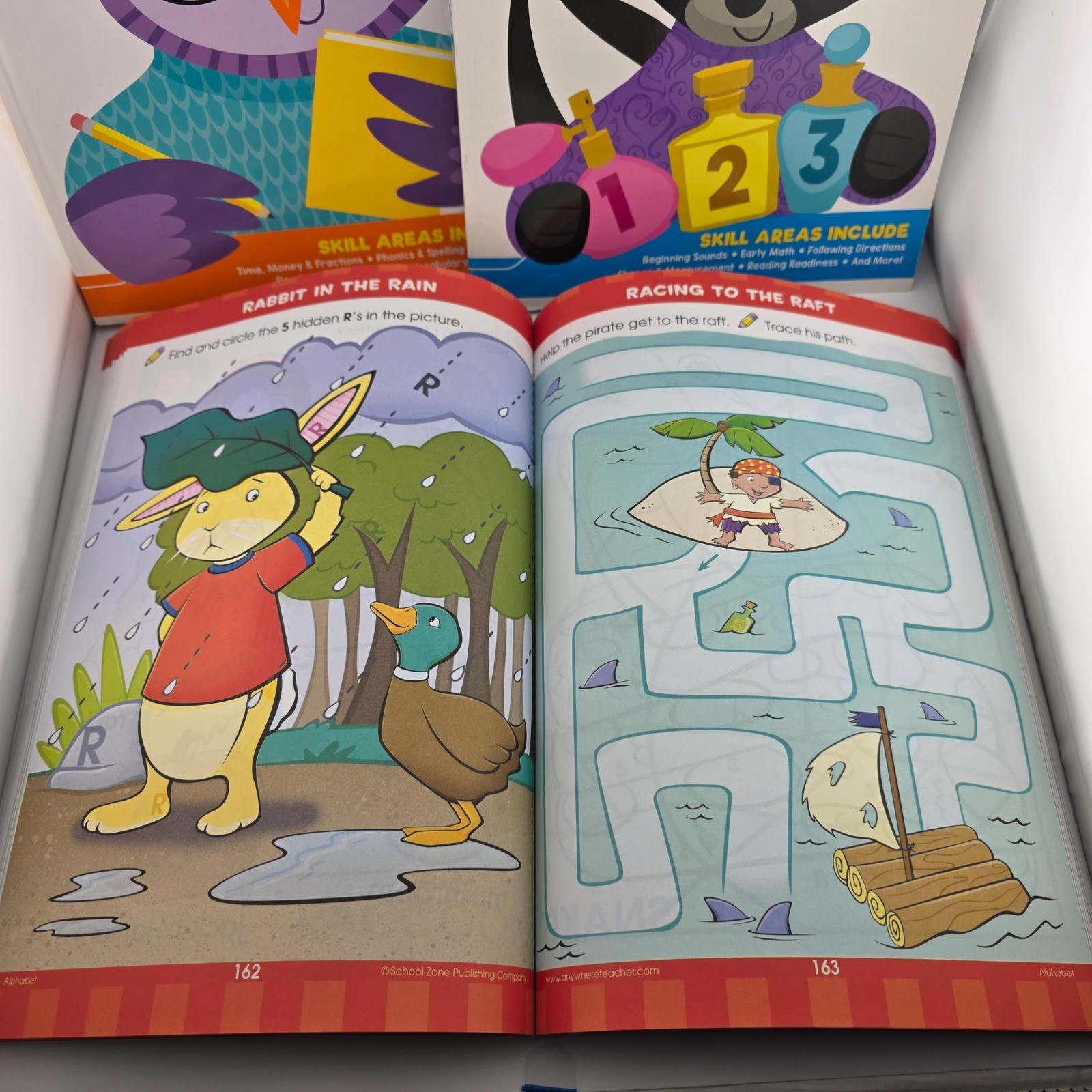 School Zone Big First Grade Preschool Kindergarten Scholar Workbook Set Kids