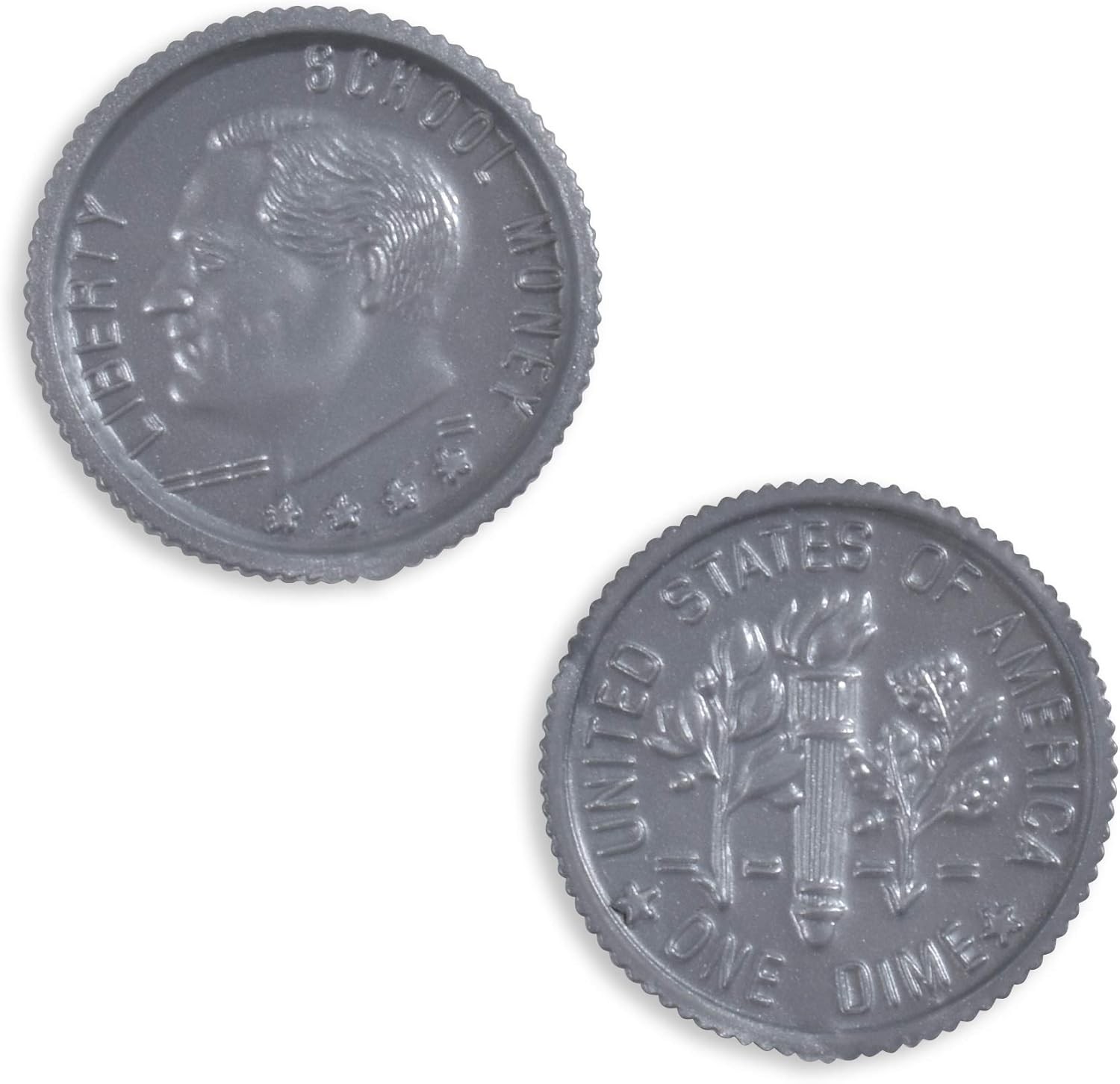 LEARNING ADVANTAGE Play Coin Set – 30 Pennies, 20 Nickels, 20 Dimes, 20 Quarters