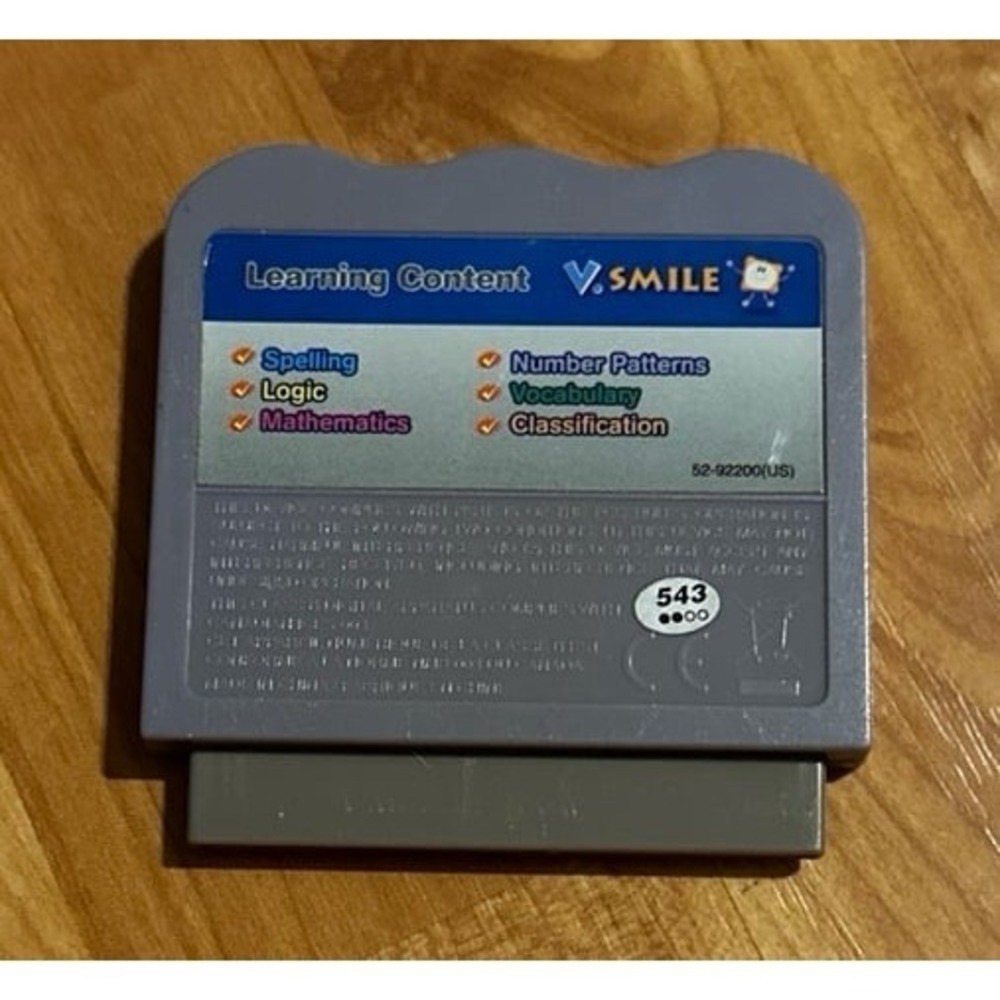 2005 Vtech V.smile Disney Aladdin Wonders Of The Words Game Cartridge