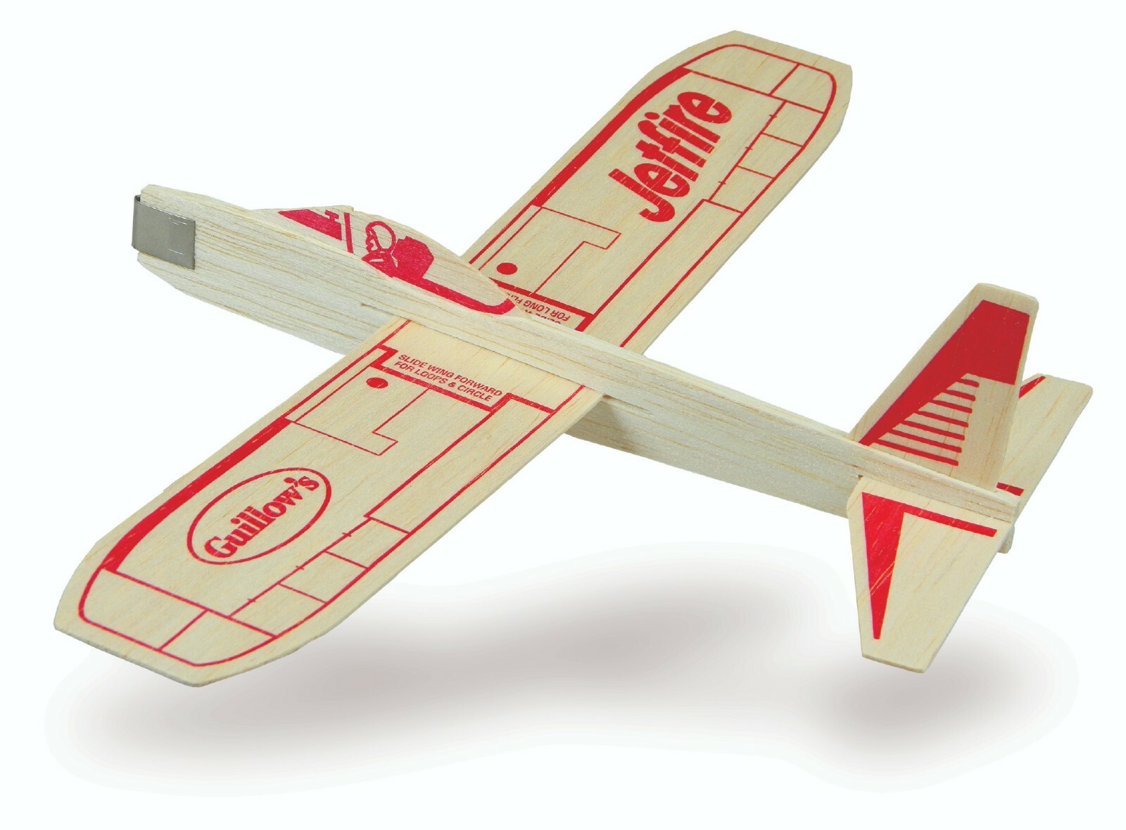 Lot of 8 Guillow’s Jetfire Balsa Wood Fun Toy Flying Glider Airplanes GUI-30-8