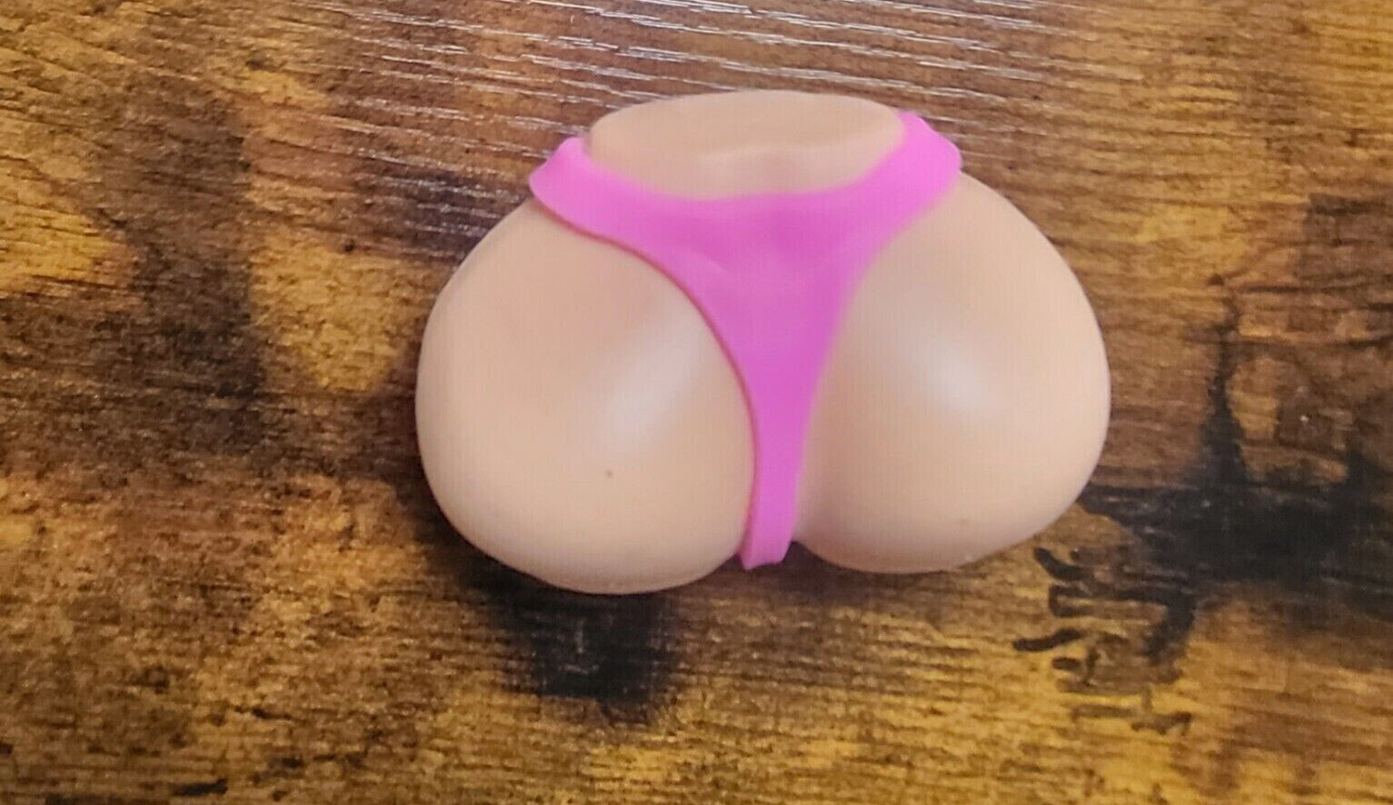 Box of 12 RED/PINK-Butt Stress Ball Thong Bikini 3X4inch