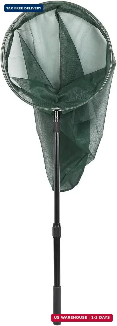 Professional Insect and Butterfly Net with 14″ Stainless Ring, 26″ Net Depth, St