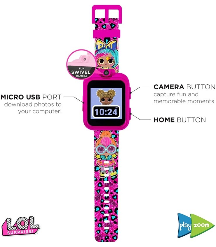 Kids Smartwatch -Lol SURPRISE Charges with Any USB Camera Different Watch Faces