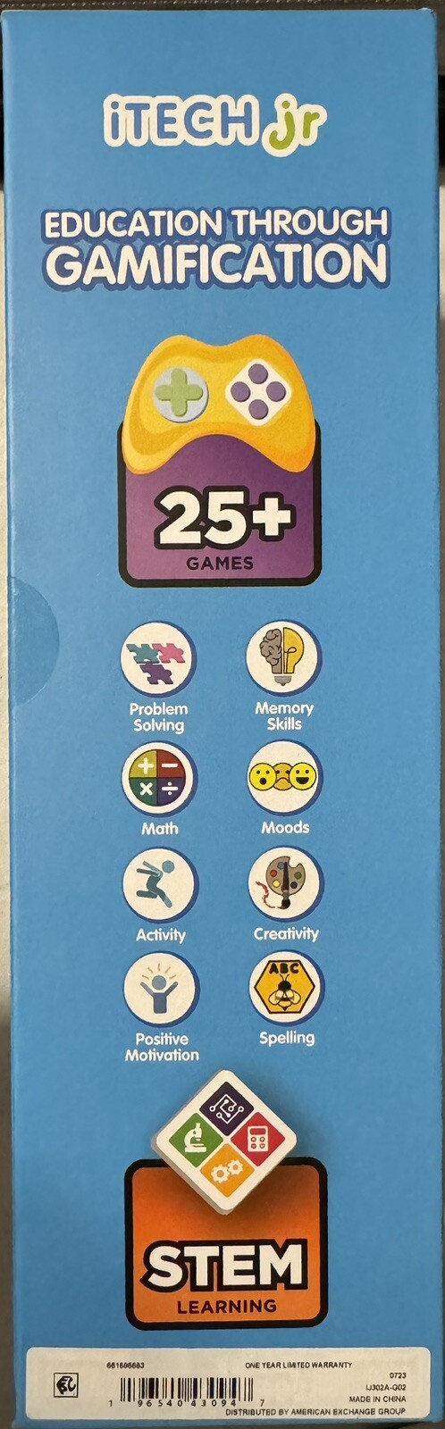 iTech Jr Kids Smart Watch w/ Compact Wireless Speaker – Music 25+ Games – Boys