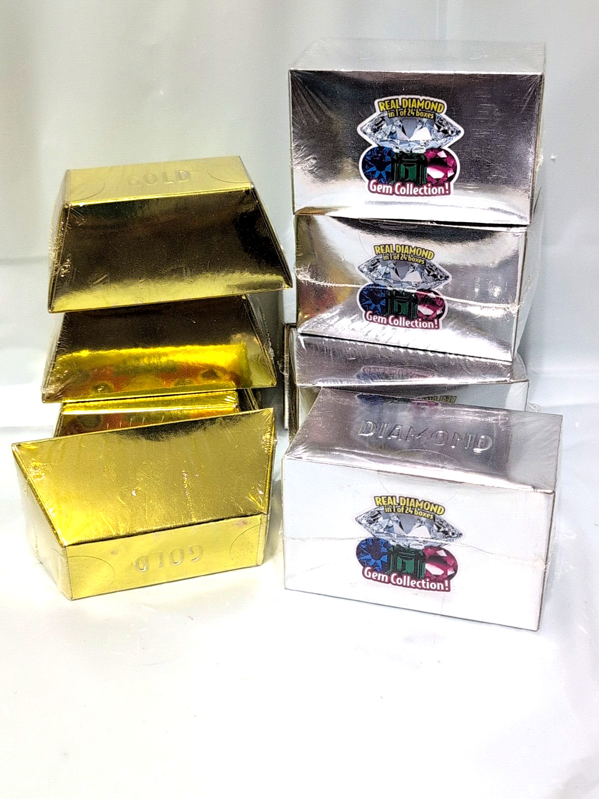 GrinStudio Dig It Gold & Diamond Treasure Bars Lot of 10 Bars 1 in 24 Real