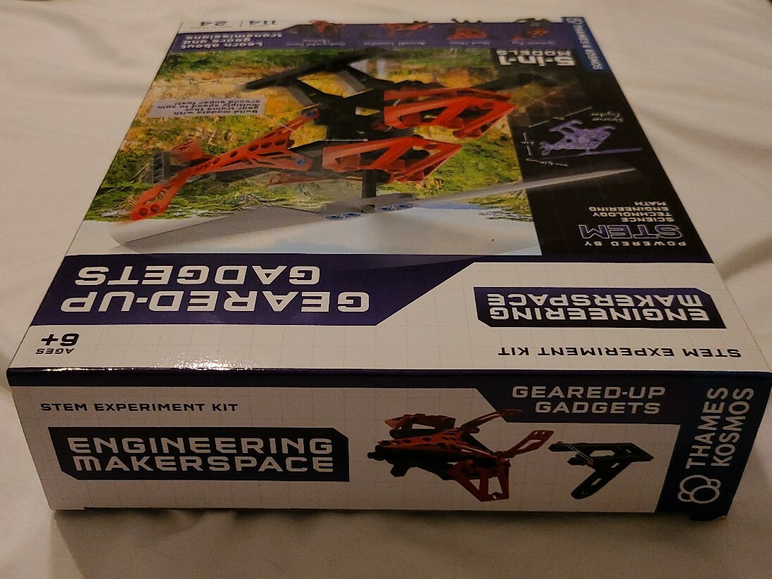 Thames & Kosmos Engineering Makerspace Geared-Up Gadgets Science Experiment Kit