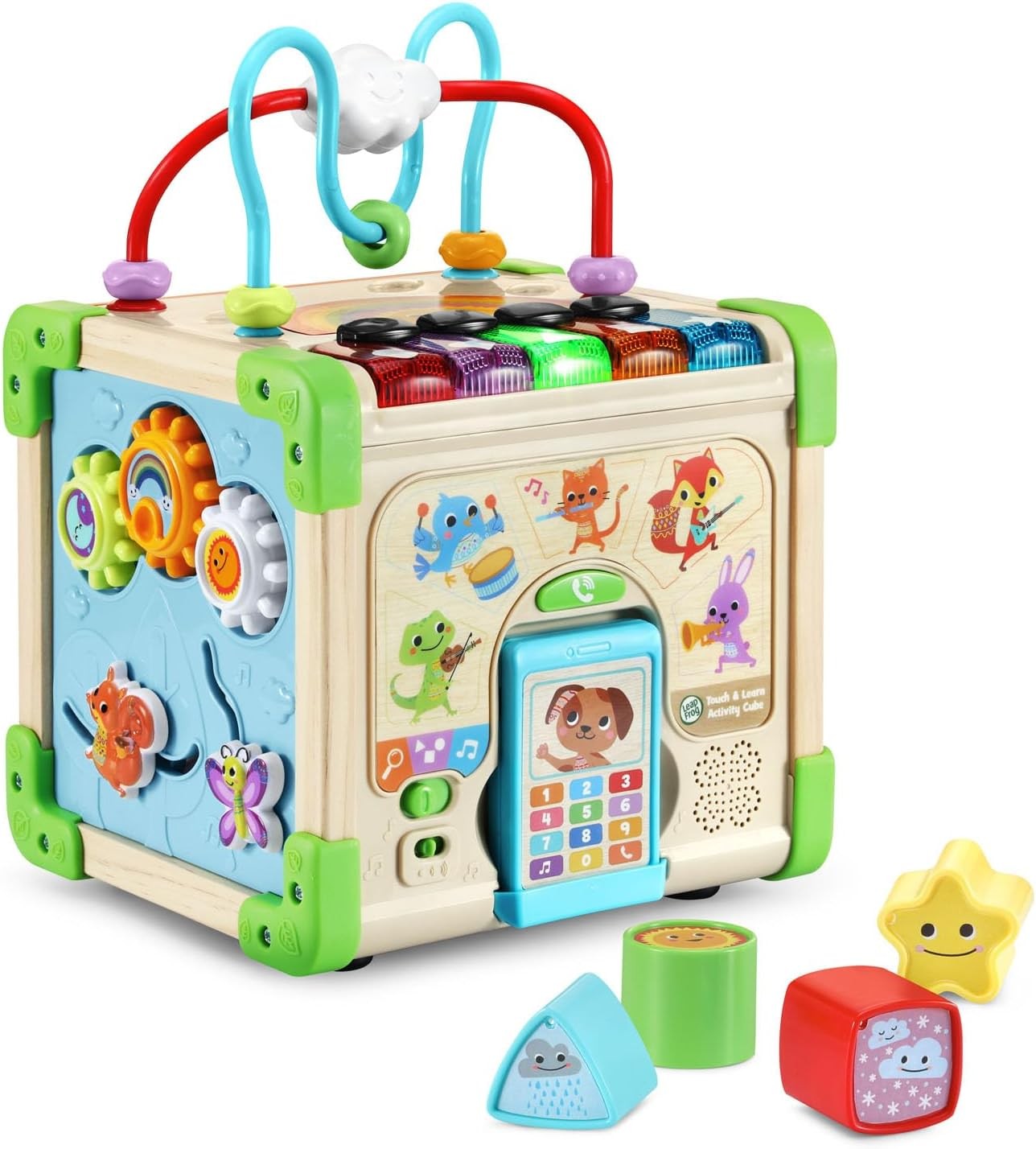 LeapFrog Touch & Learn Wooden Activity Cube (English Version)
