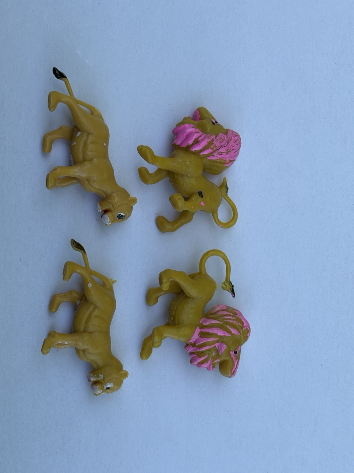 Mixed Lot Small Plastic Animal Figures made Hong Kong