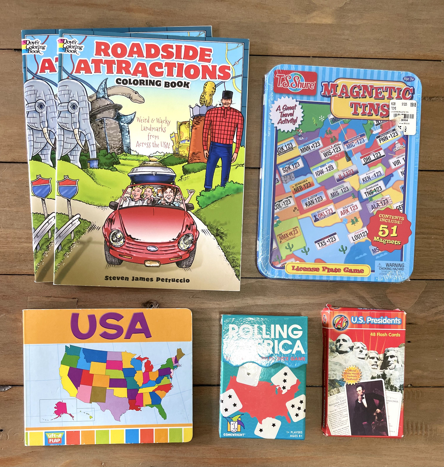 United States & Presidents Home School Bundle Includes Rolling America Game
