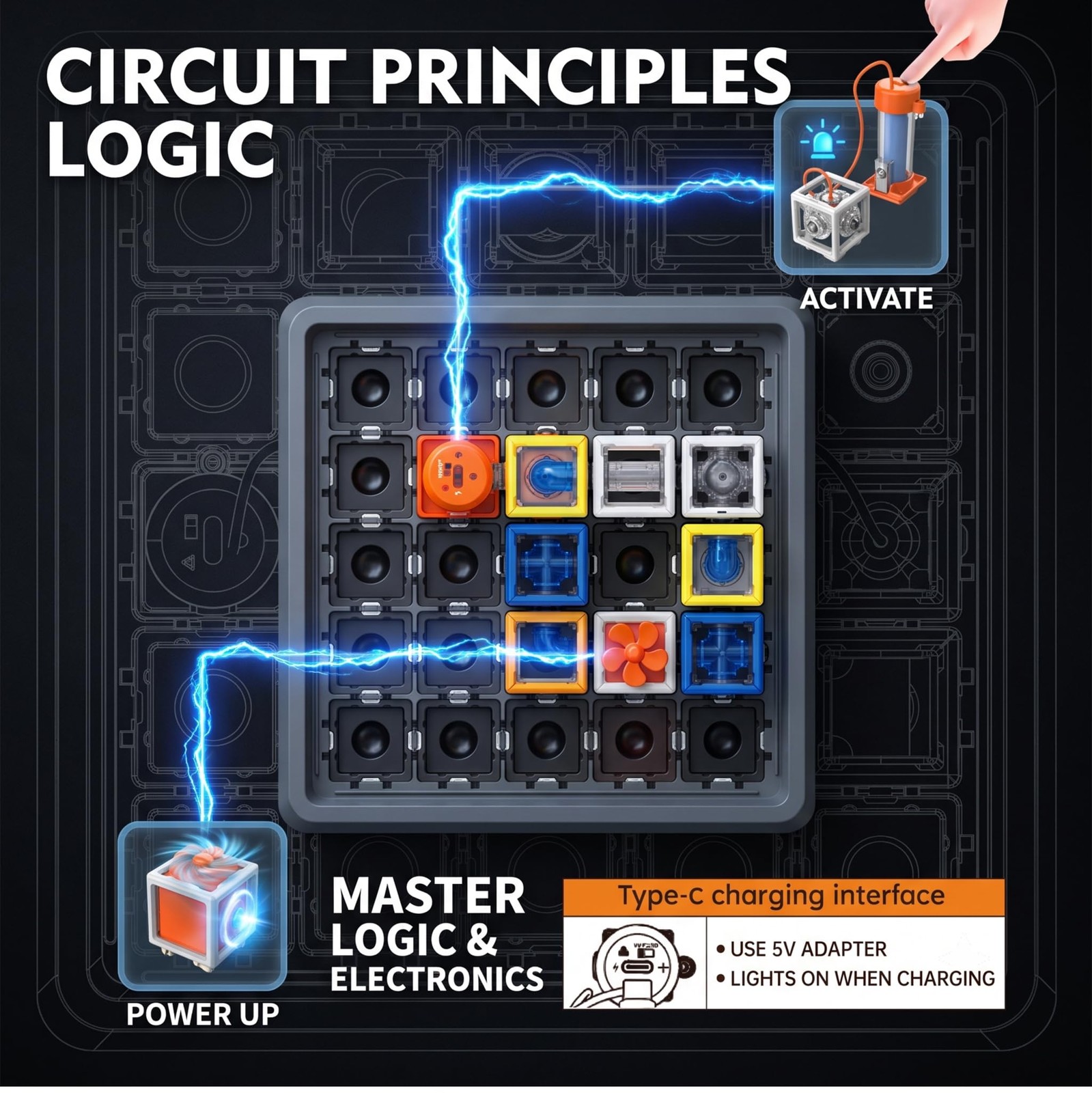 VkotaVkoty 3D Circuit Maze Science Kit Board Game – STEM Electronics Kit for …
