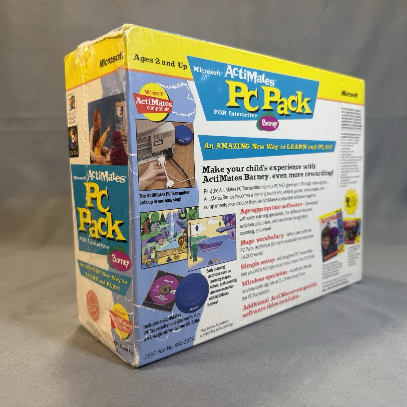New – Sealed – Vintage 90’s Microsoft ActiMates PC Pack for Interactive Barney