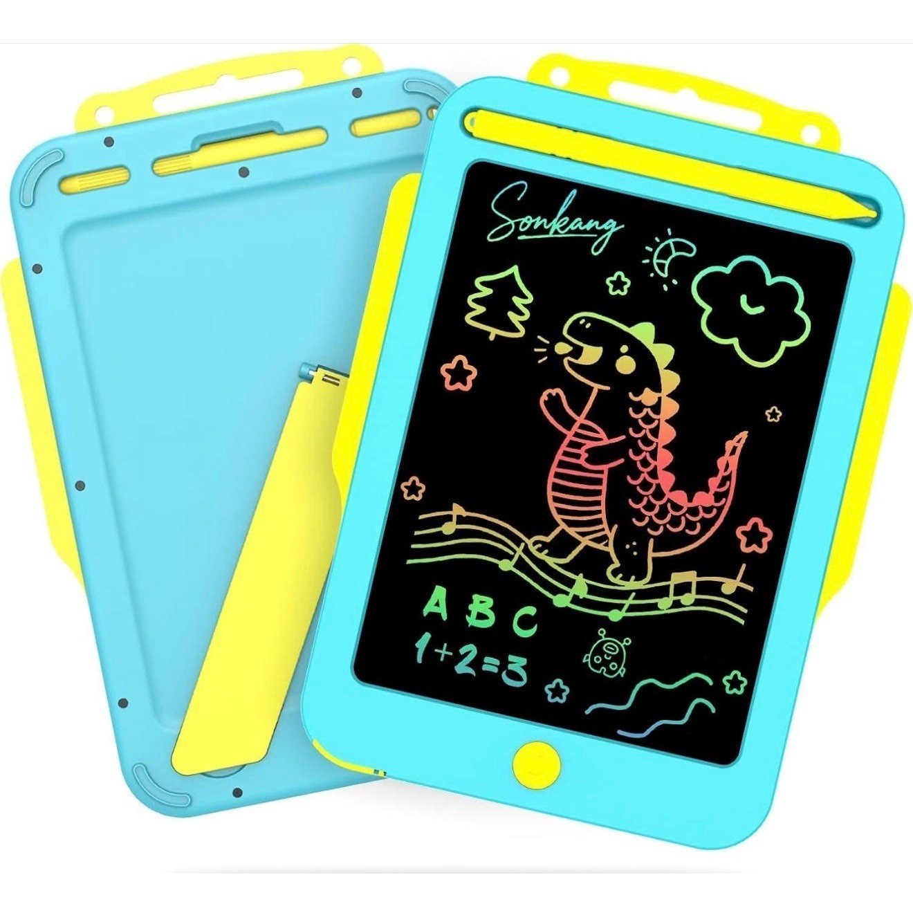 Kids LCD Writing tablet board 8.5 inches. Color BLUE. With a stand. Lock button