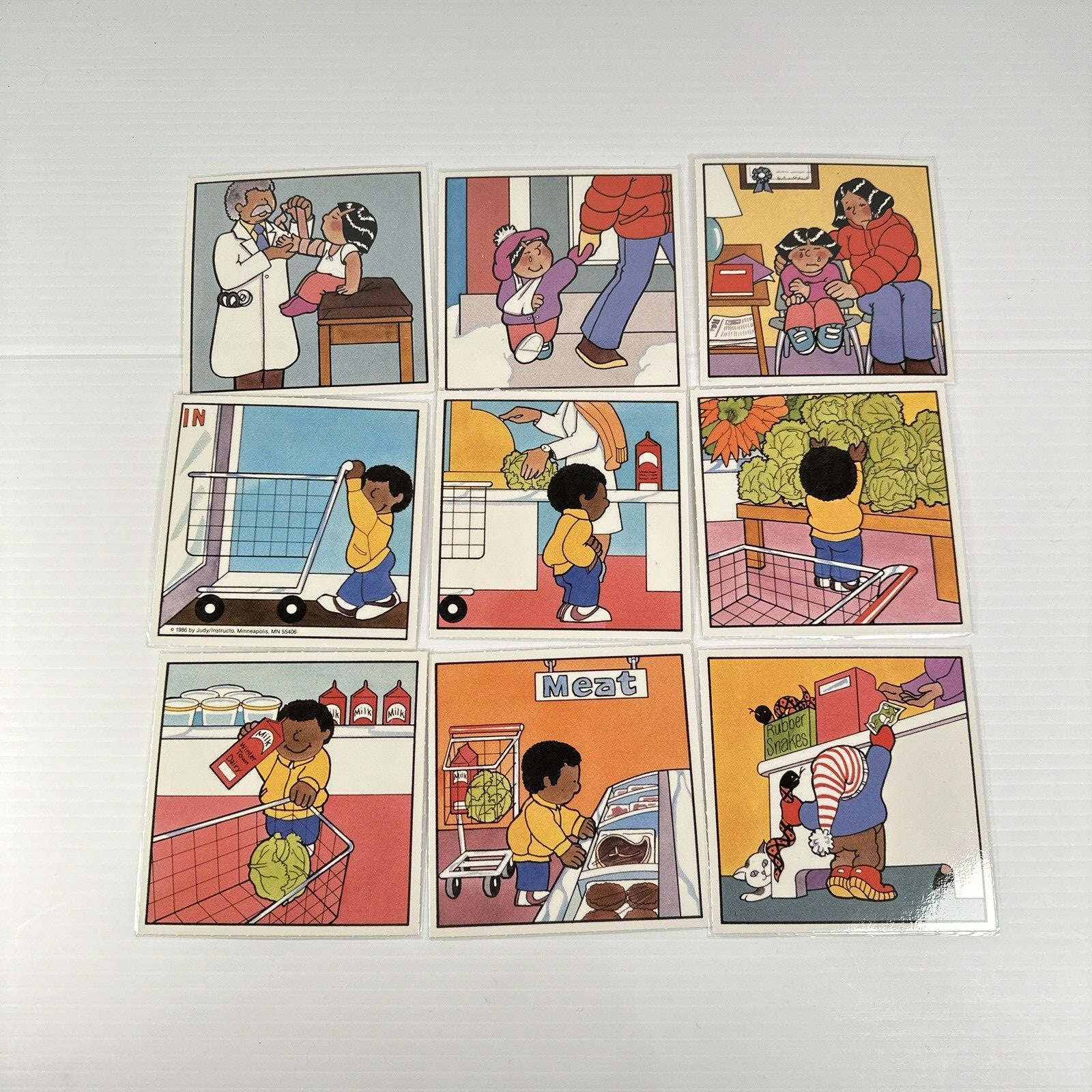 Judy Instructo Picture Classification Cards Vintage 1987 Incomplete Set?