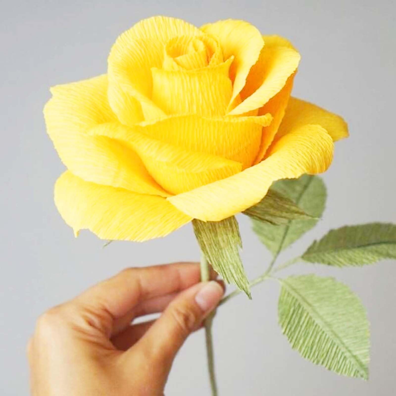 Crepe Paper Flower DIY Kits – green, pink, red, yellow, blue, orange, purple