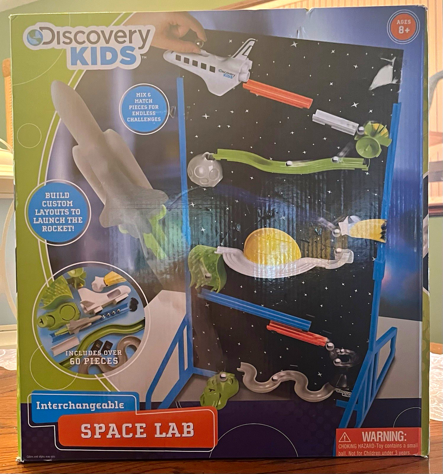 Discovery Kids Interchangeable Space Lab Launch System Toy Set 60pc Ages 8+
