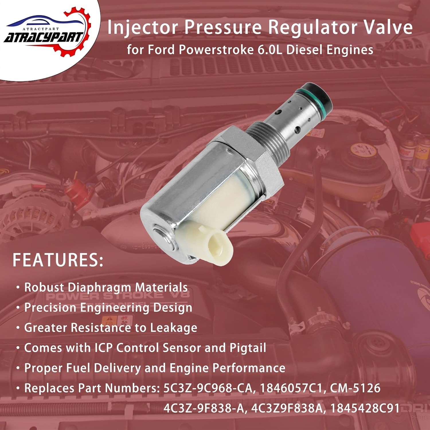 6.0 IPR Valve with ICP Control Sensor and Pigtail | Replacement for 2003-2010…