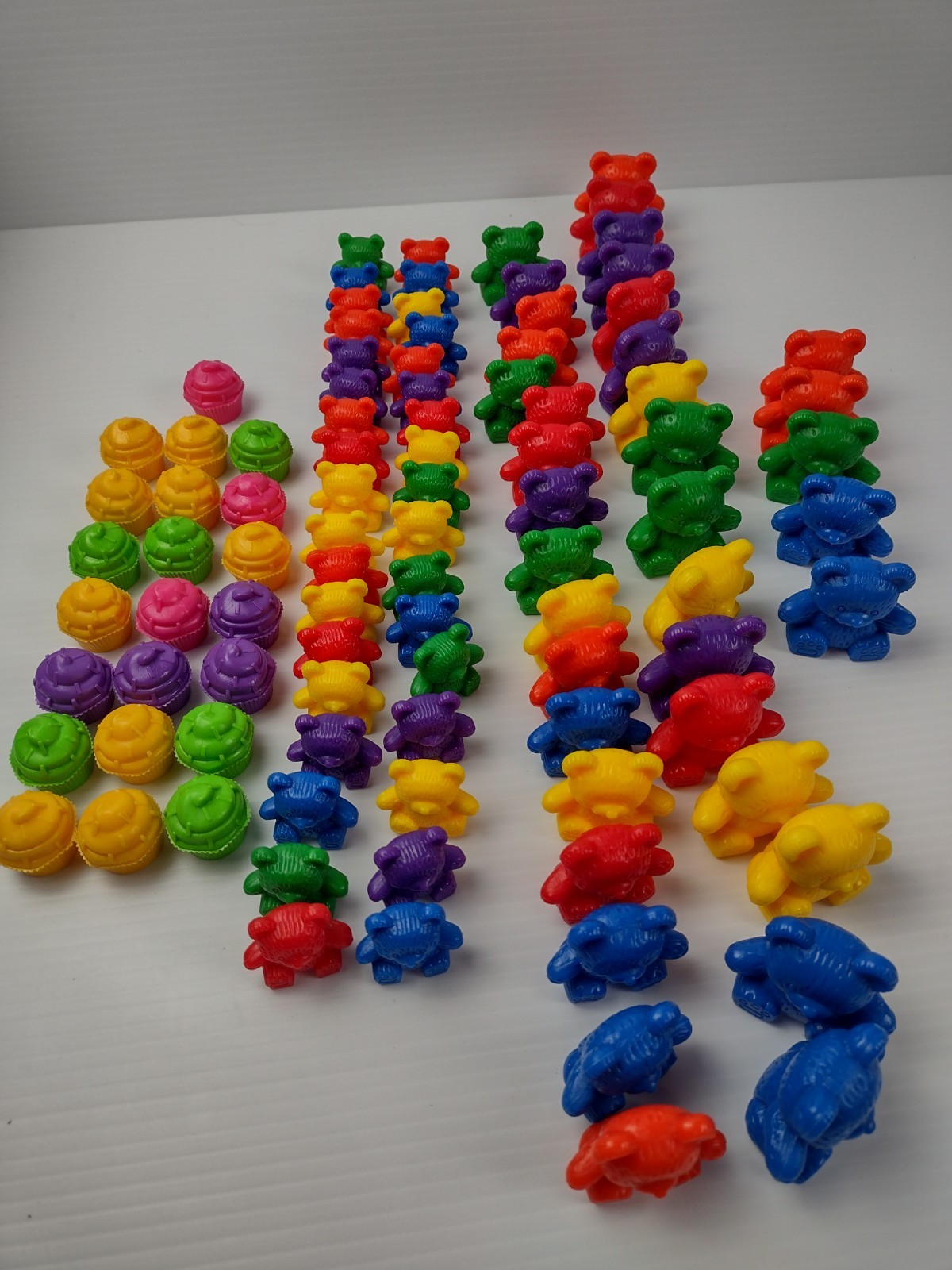 Counting Bears Set Learning Counting Color & Sorting Toy Math Educational 86 Pcs